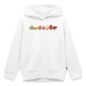 Süße Organen-Clique - Kinder Premium Organic Hoodie - Weiß - Vorne - AI Model Kid Female (0cm)