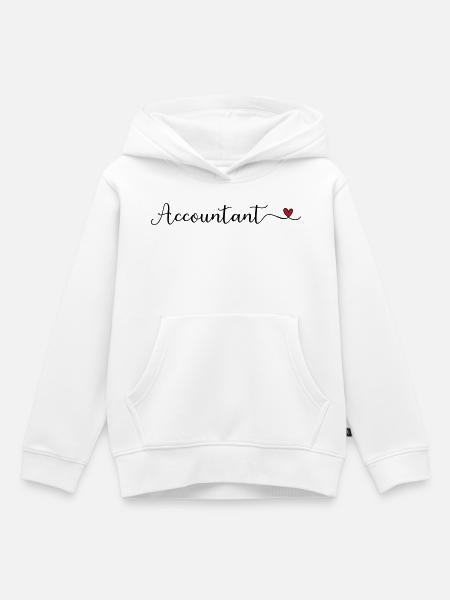 Buchhalter mit Herz - Kinder Premium Organic Hoodie - Weiß