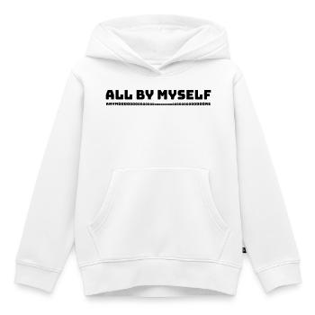 Anymooooooooore - Kinder Premium Organic Hoodie - Weiß - Vorne - AI Model Kid Female (0cm)