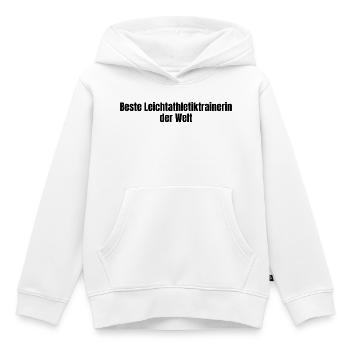 Beste Leichtathletiktrainerin der Welt Geschenk - Kinder Premium Organic Hoodie - Weiß - Vorne - AI Model Kid Female (0cm)