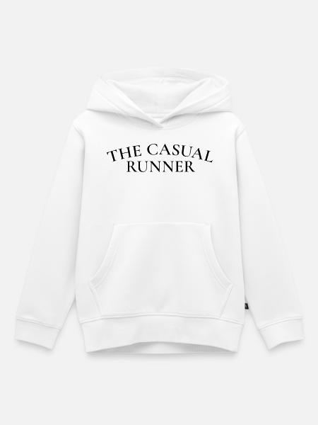 Der Casual Runner – Laufclub-Ästhetik - Kinder Premium Organic Hoodie - Weiß