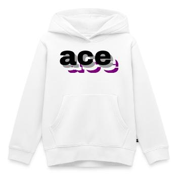 3D-asexuell - Kinder Premium Organic Hoodie - Weiß - Vorne - AI Model Kid Female (0cm)