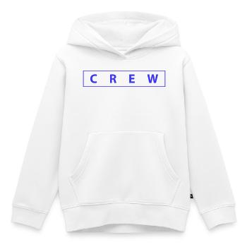 crew_01- - Kinder Premium Organic Hoodie - Weiß - Vorne - AI Model Kid Female (0cm)