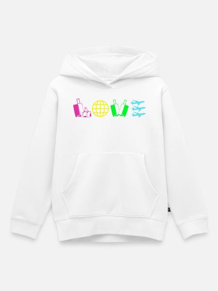 Stewardess Flugbegleiter - Kinder Premium Organic Hoodie - Weiß