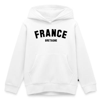BRETAGNE France Frankreich - Kinder Premium Organic Hoodie - Weiß - Vorne - AI Model Kid Female (0cm)