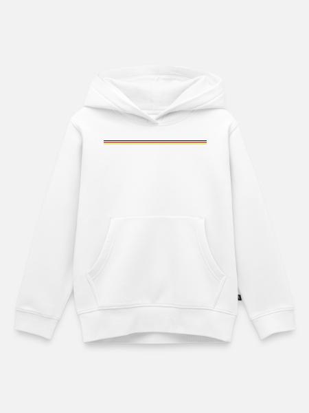 Deutschland Linie - Kinder Premium Organic Hoodie - Weiß