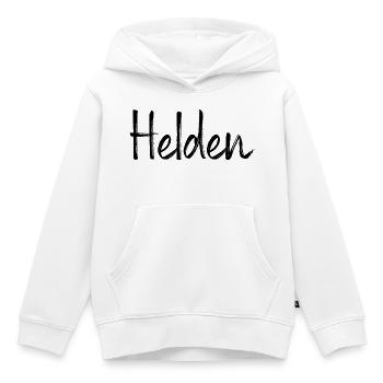 Helden Held Sieg Siegerehrung - Kinder Premium Organic Hoodie - Weiß - Vorne - AI Model Kid Female (0cm)