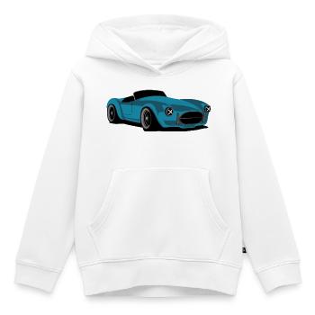 tuning cobra auto racing Automobile us cars icon - Kids Premium Organic Hoodie - white - Front - AI Model Kid Female (0cm)