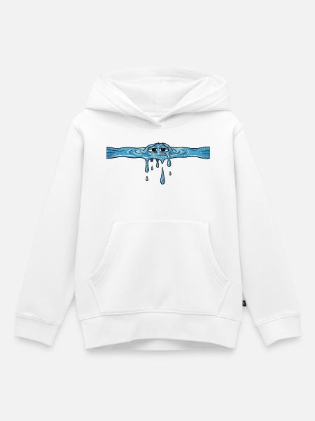 wasser meer - Kinder Premium Organic Hoodie - Weiß