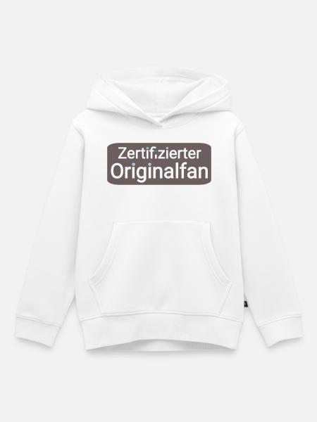 Lustiges Emblem für Fans  - Kinder Premium Organic Hoodie - Weiß