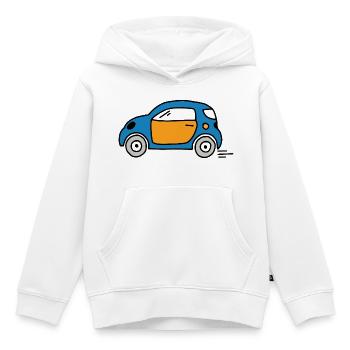 Auto - Kinder Premium Organic Hoodie - Weiß - Vorne - AI Model Kid Female (0cm)