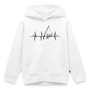 Fischerei Herzlinie - Kinder Premium Organic Hoodie - Weiß - Vorne - AI Model Kid Female (0cm)