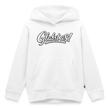 Glabst as - Kinder Premium Organic Hoodie - Weiß - Vorne - AI Model Kid Female (0cm)