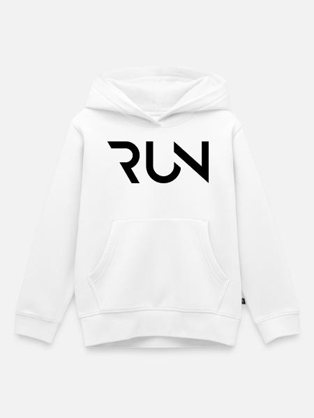 LAUF - Kinder Premium Organic Hoodie - Weiß