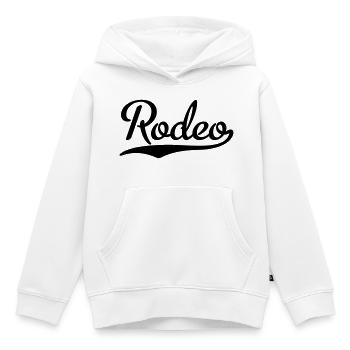 Rodeo - Kinder Premium Organic Hoodie - Weiß - Vorne - AI Model Kid Female (0cm)