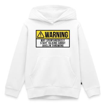 Speerwurf Speer Speerwurf - Kinder Premium Organic Hoodie - Weiß - Vorne - AI Model Kid Female (0cm)