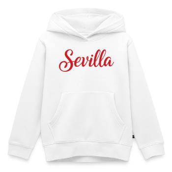 Sevilla Script Rot Pinsel - Kinder Premium Organic Hoodie - Weiß - Vorne - AI Model Kid Female (0cm)