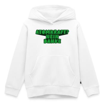 Atomkraft? Nein danke - Kinder Premium Organic Hoodie - Weiß - Vorne - AI Model Kid Female (0cm)
