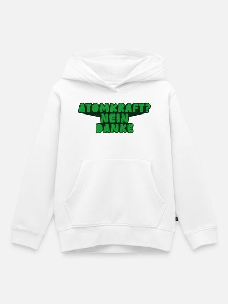 Atomkraft? Nein danke - Kinder Premium Organic Hoodie - Weiß