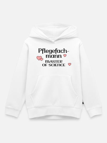 STUDIUM PFLEGE PFLEGEFACHMANN - Kinder Premium Organic Hoodie - Weiß