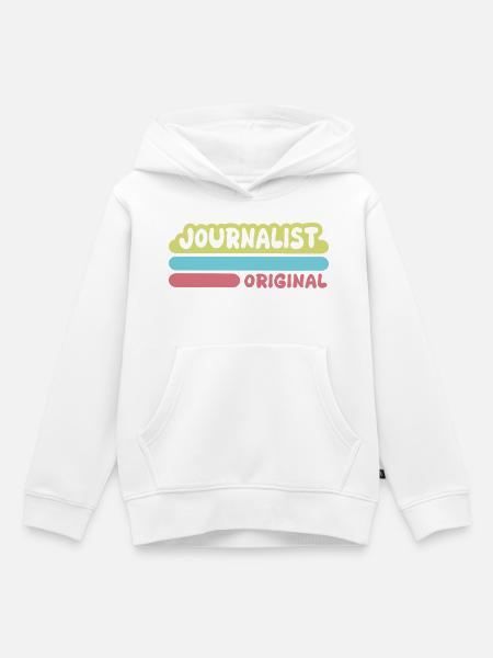 Spruch Journalist - Kinder Premium Organic Hoodie - Weiß