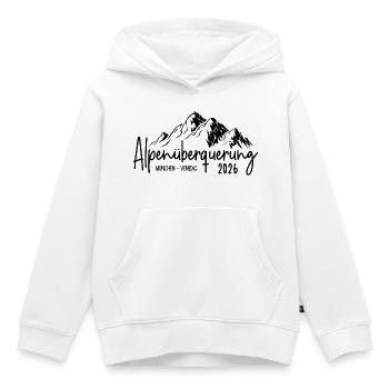 Alpenüberquerung 2026 München Venedig - Kinder Premium Organic Hoodie - Weiß - Vorne - AI Model Kid Female (0cm)