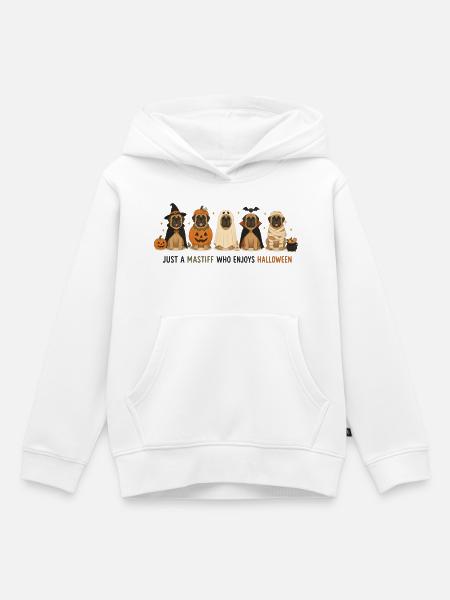 Mastiff Halloween-Crew - Kinder Premium Organic Hoodie - Weiß