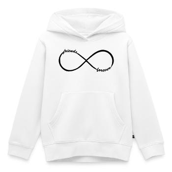 Friends Forever Unendlich Zeichen Freundschaft - Kinder Premium Organic Hoodie - Weiß - Vorne - AI Model Kid Female (0cm)