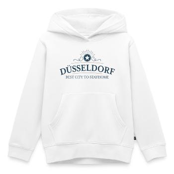 Düsseldorf - Kinder Premium Organic Hoodie - Weiß - Vorne - AI Model Kid Female (0cm)