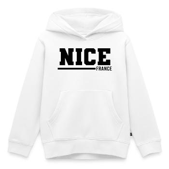 Nizza | Frankreich - Kinder Premium Organic Hoodie - Weiß - Vorne - AI Model Kid Female (0cm)