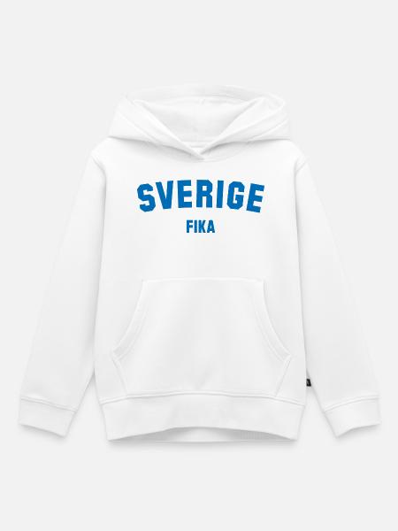 FIKA Zweden Zweden - Kinder Premium hoodie biologisch - wit
