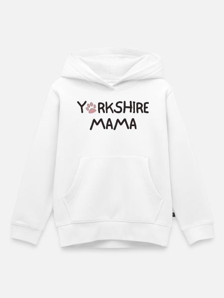 YORKSHIRE MAMA - Kinder Premium Organic Hoodie - Weiß