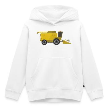 Combine harvester - Kids Premium Organic Hoodie - white - Front - AI Model Kid Female (0cm)