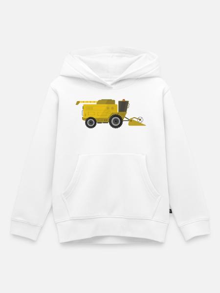 Mähdrescher - Kinder Premium Organic Hoodie - Weiß