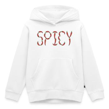 Chili spicy - Kids Premium Organic Hoodie - white - Front - AI Model Kid Female (0cm)