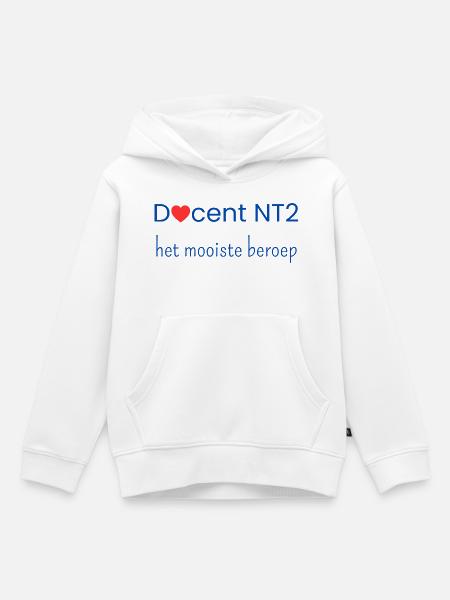 NT2-Lehrer: der beste Beruf - Kinder Premium Organic Hoodie - Weiß