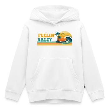 Feelin' Salty Retro Spring Break Cruise Vacation - Kids Premium Organic Hoodie - white - Front - AI Model Kid Female (0cm)