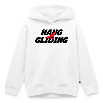 Intensive rote Drachenfliegergrafik - Kinder Premium Organic Hoodie - Weiß - Vorne - AI Model Kid Female (0cm)