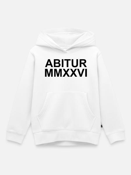 ABITUR - Kinder Premium Organic Hoodie - Weiß