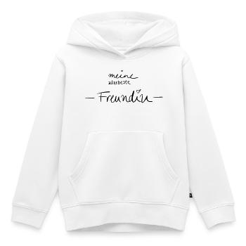 Meine allerbeste Freundin - Kinder Premium Organic Hoodie - Weiß - Vorne - AI Model Kid Female (0cm)