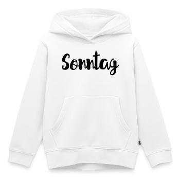 Sonntag Woche Wochenende - Kinder Premium Organic Hoodie - Weiß - Vorne - AI Model Kid Female (0cm)