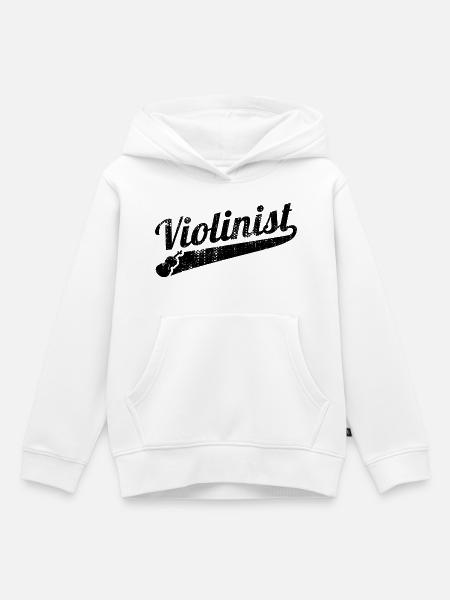 Violinist - Kinder Premium Organic Hoodie - Weiß