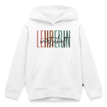Lehrerin Wirtschaft Wirtschaftslehrerin Geschenk - Kinder Premium Organic Hoodie - Weiß - Vorne - AI Model Kid Female (0cm)
