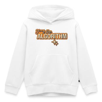 Fk the Algorithm – Digitale Rebellion - Kinder Premium Organic Hoodie - Weiß - Vorne - AI Model Kid Female (0cm)