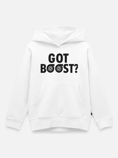 Got Boost Turbo - Kinder Premium Organic Hoodie - Weiß