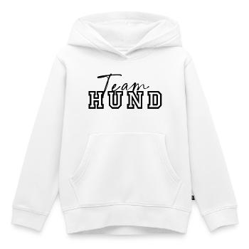 Team Dog - Kids Premium Organic Hoodie - white - Front - AI Model Kid Female (0cm)