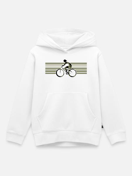 Radfahrer - Kinder Premium Organic Hoodie - Weiß