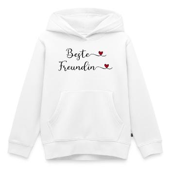 Meilleur ami - Sweat Premium à capuche enfant bio - blanc - Devant - AI Model Kid Female (0cm)