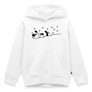 Cute dog in the snow - Kids Premium Organic Hoodie - white - Front - AI Model Kid Female (0cm)