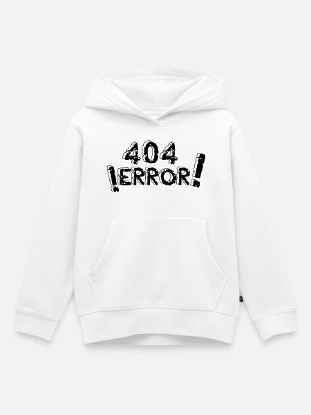 Fehler 404 - Kinder Premium Organic Hoodie - Weiß